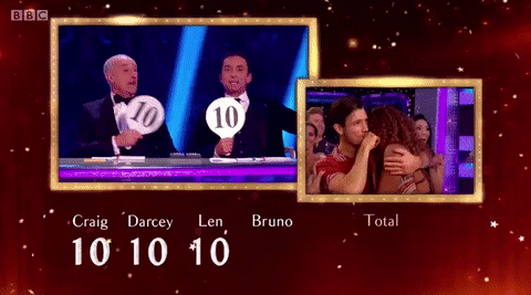 Oti and Danny scoring a 40